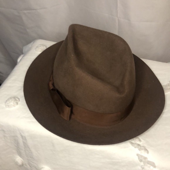 KATHY JEANNE Vintage brown felt hat. Size Medium. - Picture 3 of 10